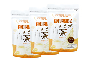 高麗人参しょうが茶 PREMIUM（20包入）3袋セット